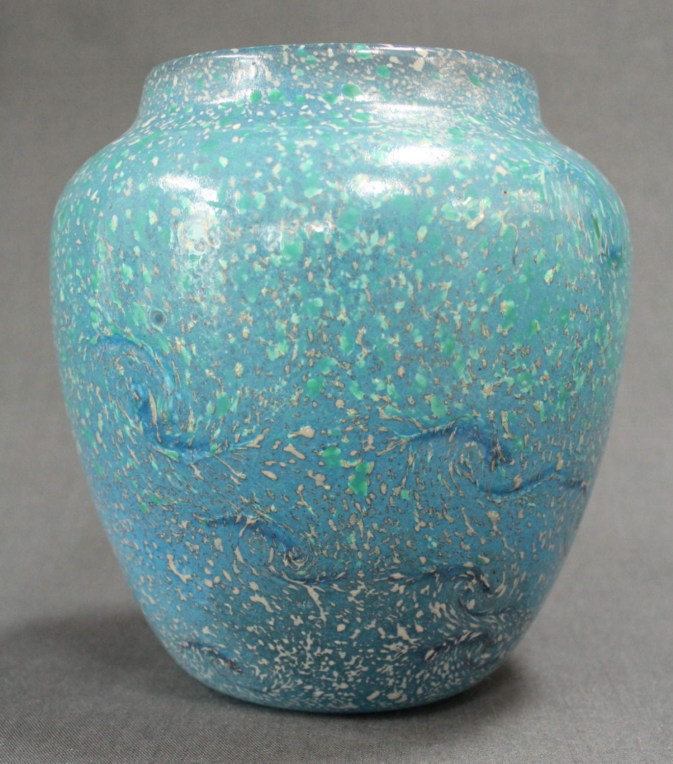 A rare Monart 'Paisley Shawl' vase
