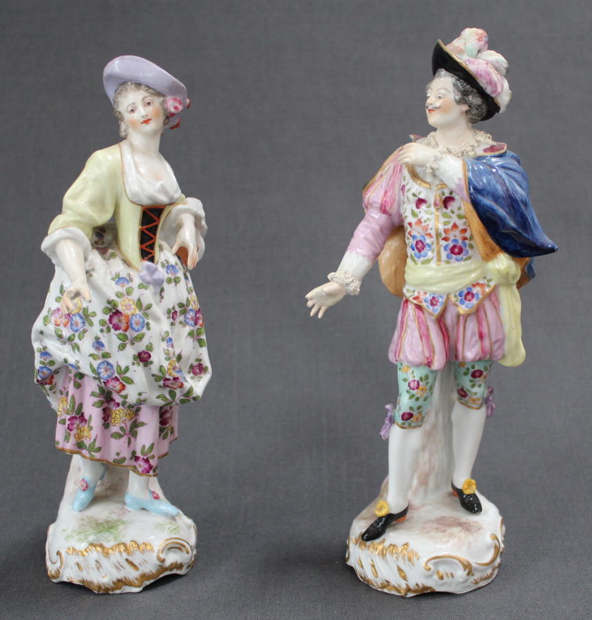 A pair of 19th Century German figures