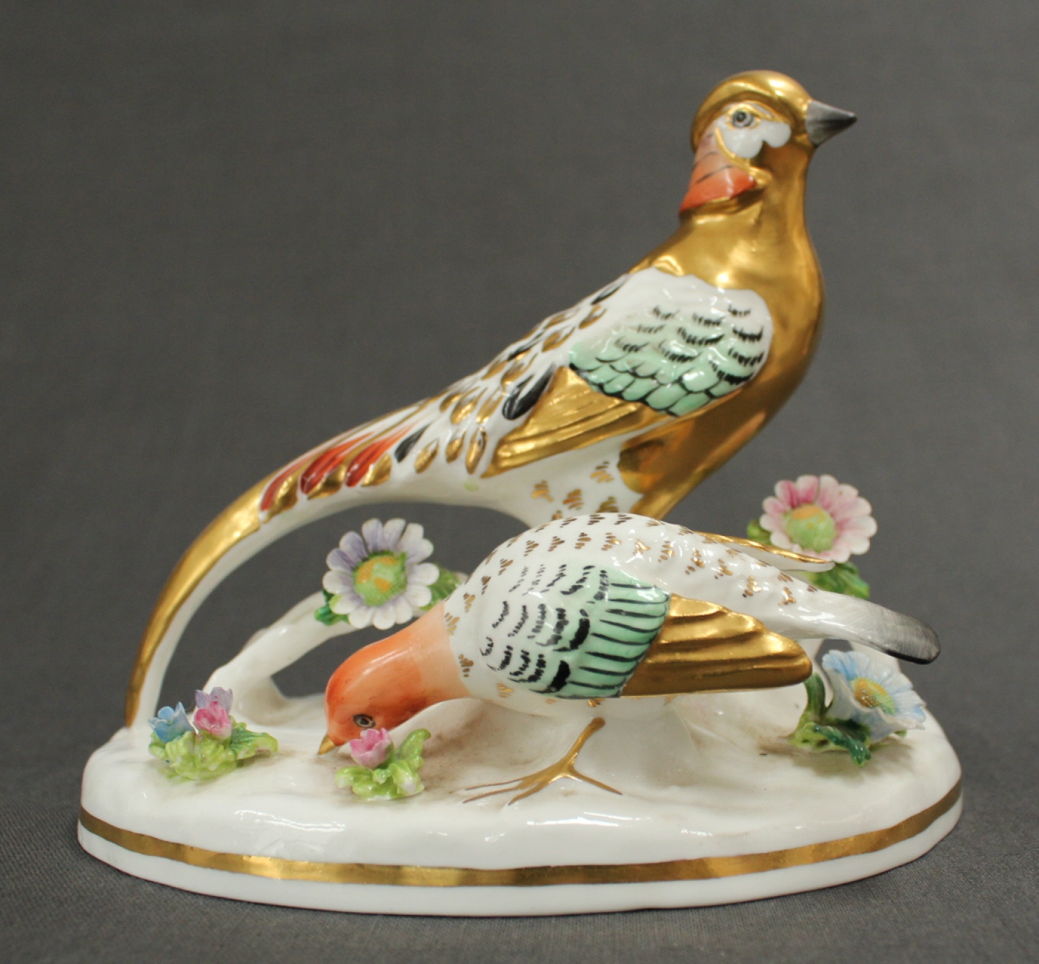 A Crown Staffs. figure of a Chinese pheasant