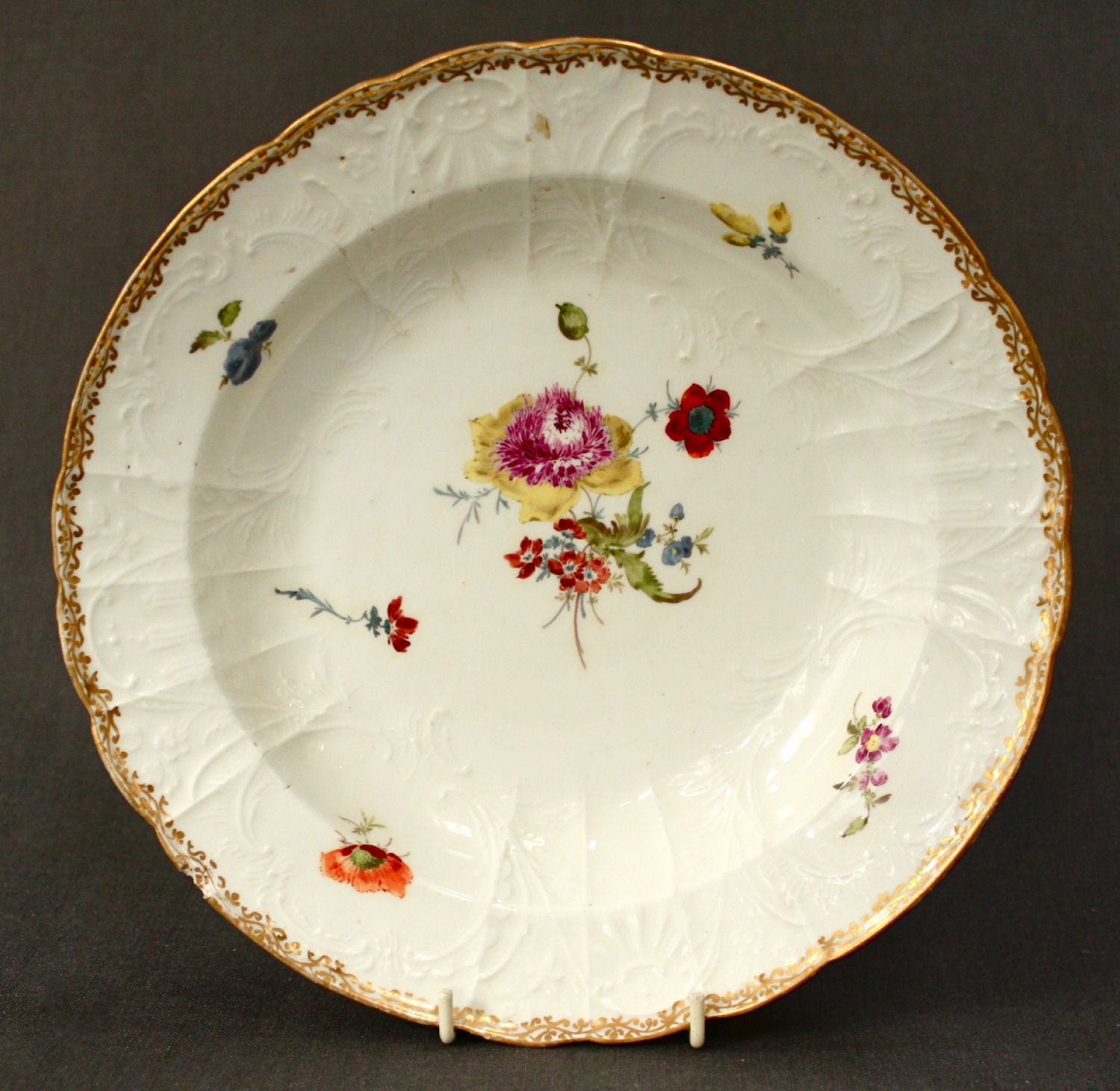 An 18th Century Meissen soup plate