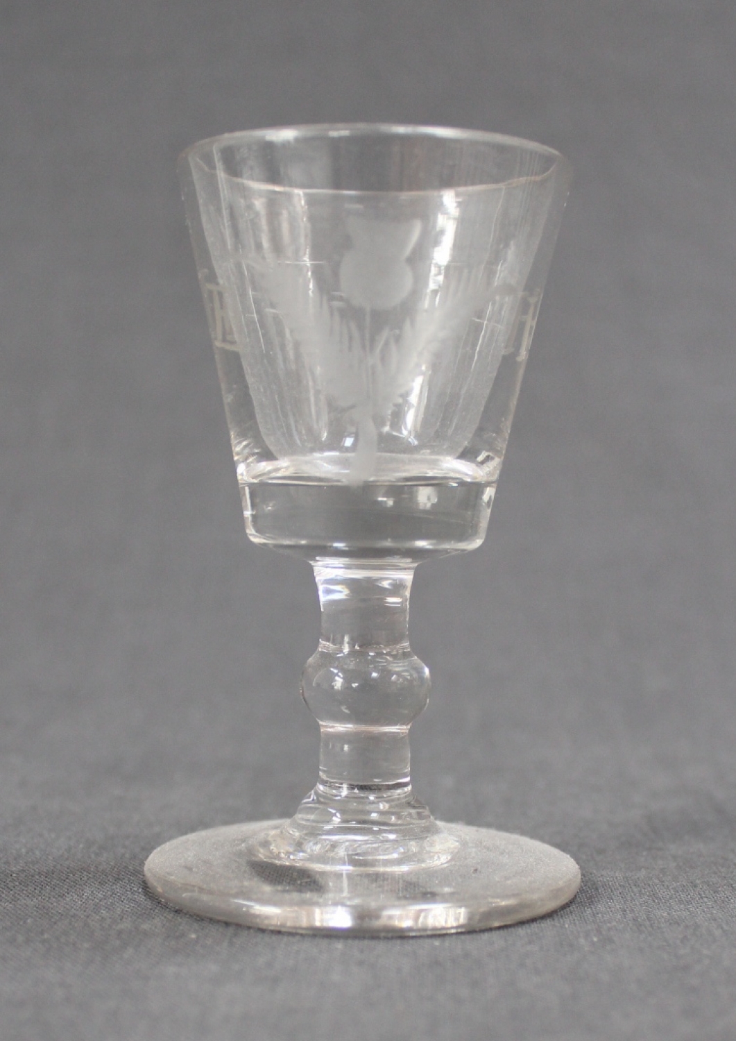 A Scottish Regency cordial glass