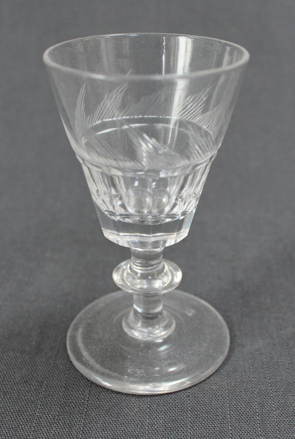 A 19th Century liqueur glass