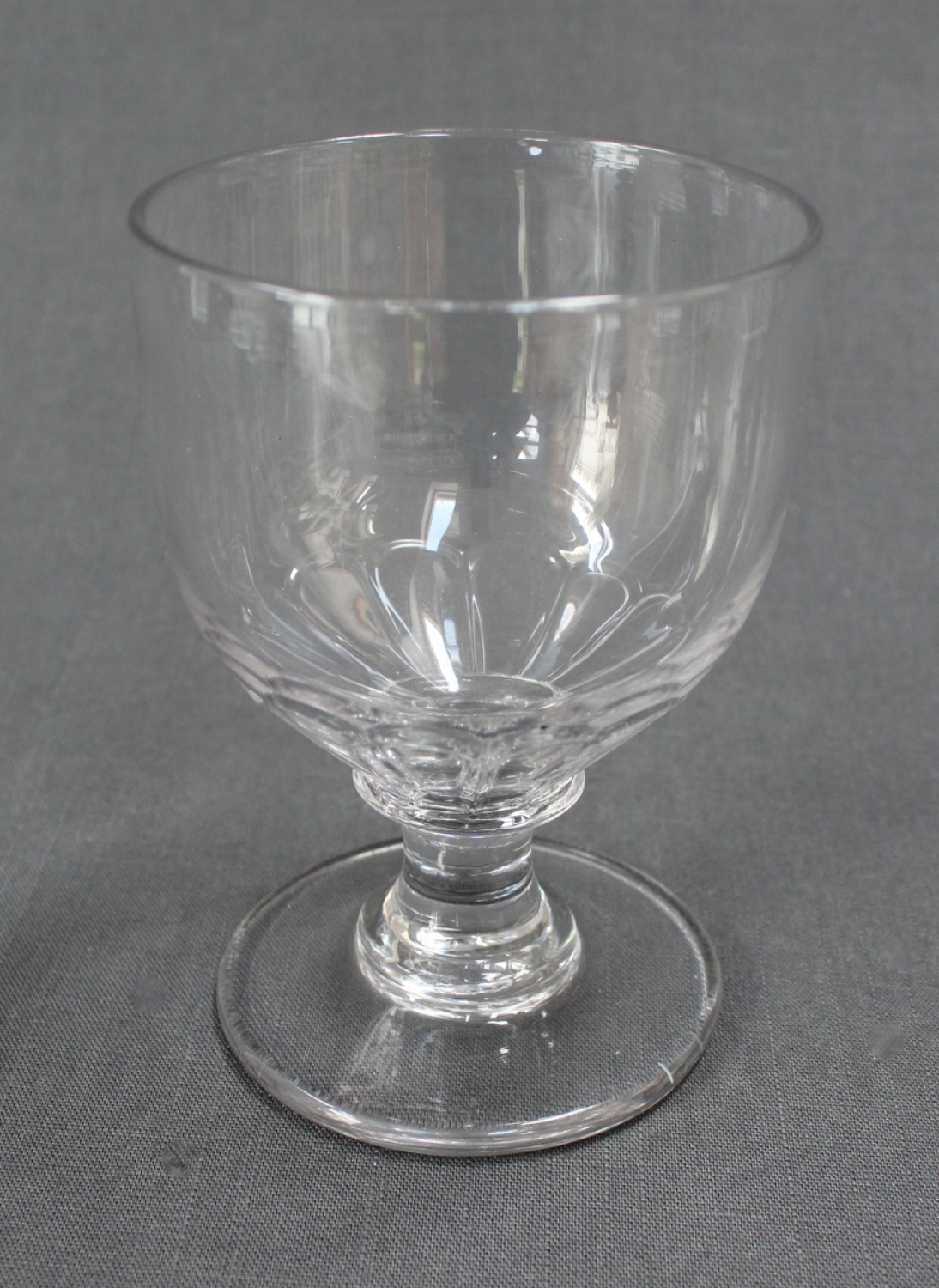 A mid Victorian glass rummer