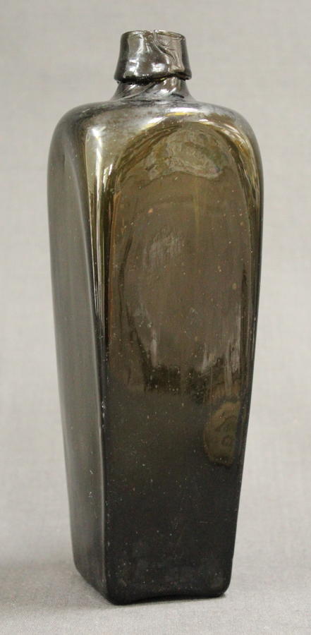 A Geo. III glass Gin bottle