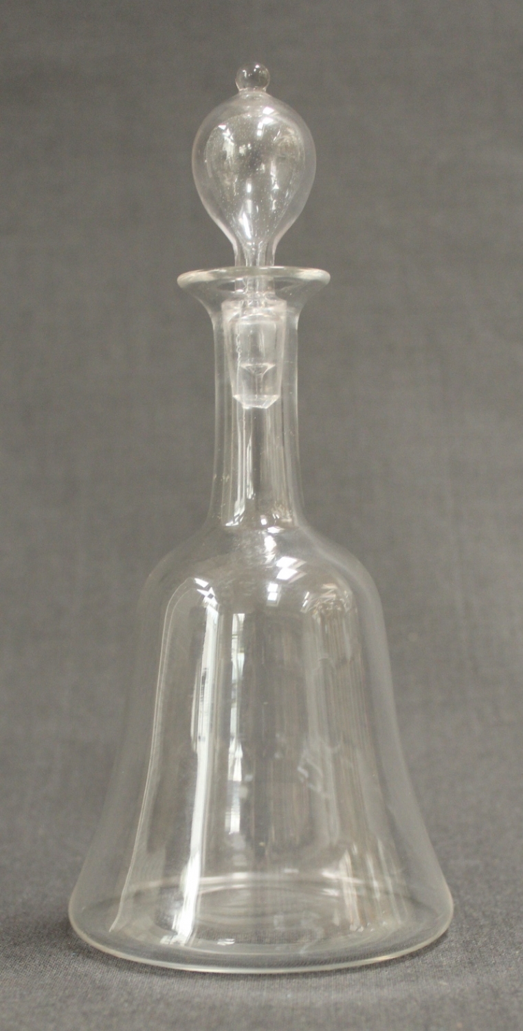 A Victorian bell shaped liqueur decanter