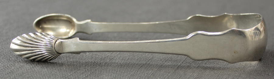 A pair of Scottish Provincial silver tongs