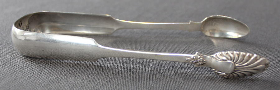 A pair of Scottish silver sugar tongs