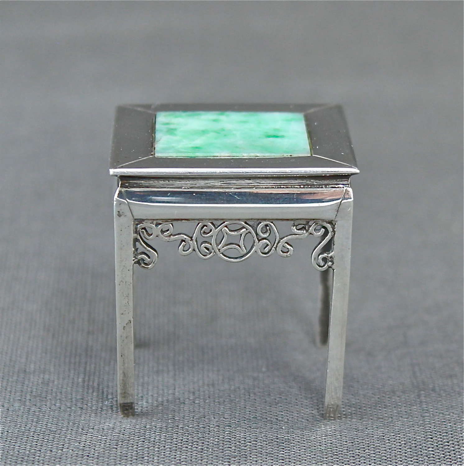 A Wang Hing & Co. Silver Miniature Table